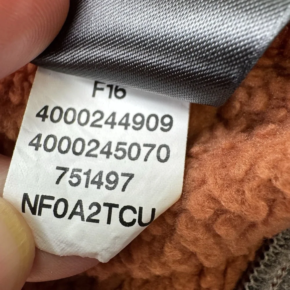 The‎ North Face Jacket Mens Sz XL Red Gray Fleece Full Zip Hiking Y2K Gorpcore
